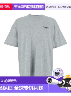 1h可退 香港直邮Represent 男士 Front and on Back 灰色带Logo长