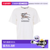 香港直邮潮奢 EKD Burberry 1h可退 巴宝莉 男士 素描圓領T卹 812