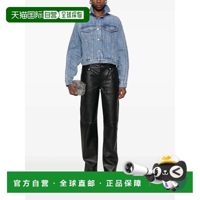 美国直邮ALEXANDER WANG - Women Embossed Logo Panel Denim Tra