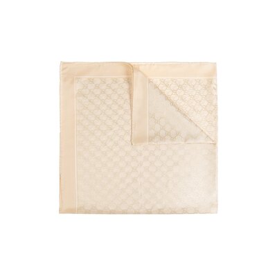 GUCCI 女士围巾 8122513G0019078 CO 花色 GG真丝方巾