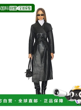1h可退 香港直邮Mackage 女士 Mai 大衣 MAIL black黑色 舒适时尚