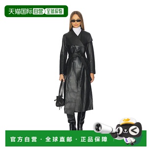 1h可退 香港直邮Mackage 女士 Mai 大衣 MAIL black黑色 舒适时尚