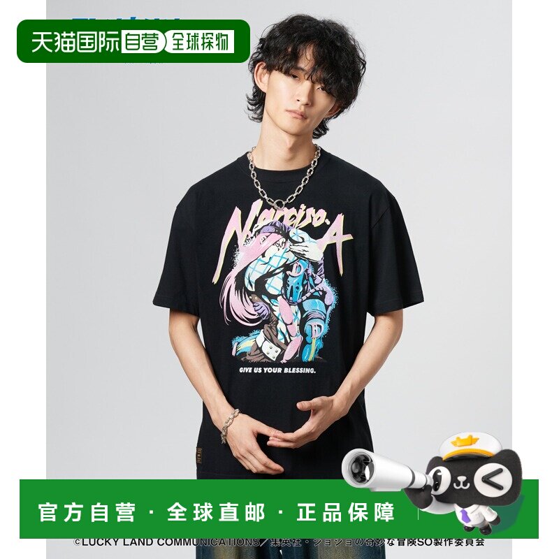 1h可退 日本直邮glamb 男女同款 全棉宽松T恤 纳尔奇索 安纳斯造