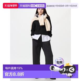 日潮跑腿UNIQLO优衣库 保暖直筒裤 479695卫裤休闲裤阔腿裤