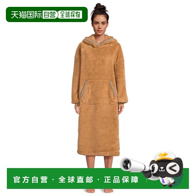 1h可退 香港直邮Ugg 女士 fluff 宽松款连帽衫 brown棕色 舒适时