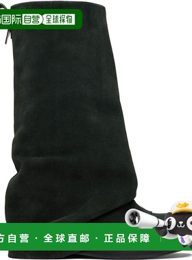 1h可退 香港直邮潮奢 The Attico 女士 绿色 Robin Combat 高筒靴