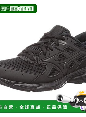 【日本直邮】Mizuno美津浓 男士运动鞋 纯黑 21cm 3E  K1GA2102