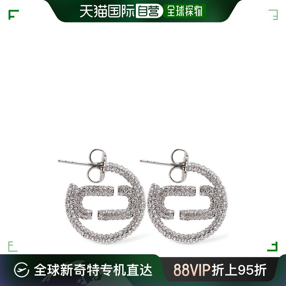 香港直邮潮奢 marc jacobs 马克 雅可布 女士 j marc小号水晶圆环