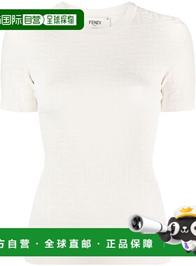 1h可退 香港直邮FENDI 女士T恤 FZX999AQ41F1M2A AW2024 白色 Ivo