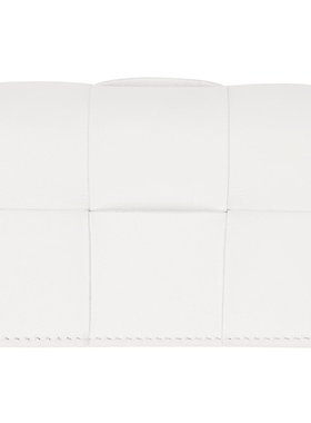 bottegaveneta葆蝶家女士白色卡包时尚潮流经典百搭