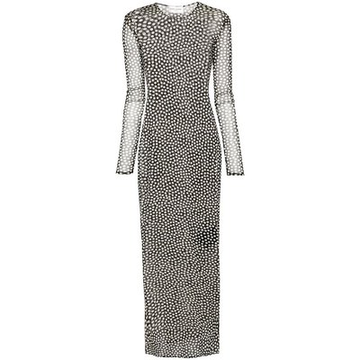 潮奢 Saint Laurent 圣罗兰 女士 褶饰印花长连衣裙 773536Y4I18