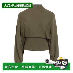 1h可退 香港直邮Staud 女士 高领上衣 green绿色 舒适时尚毛衣