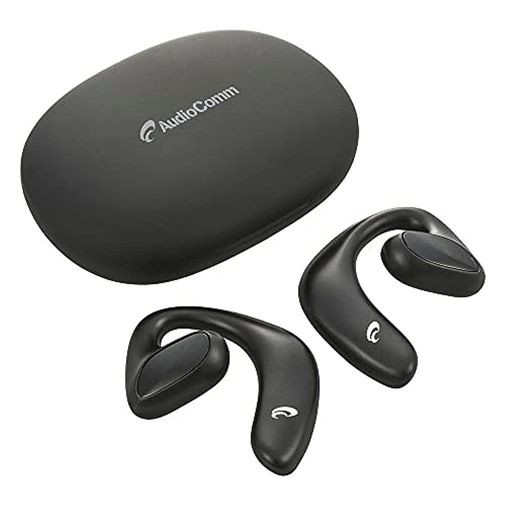 【日本直邮】Ohm欧姆 蓝牙空气耳机/不塞耳 黑色 HP-W600N