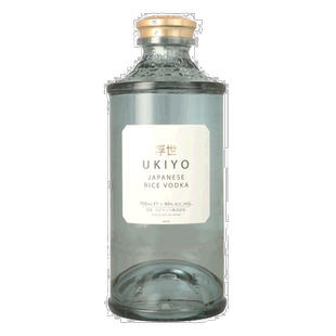 欧洲直邮ukiyo浮世日本米酿伏特加原装进口金酒40%700ml酒体透亮