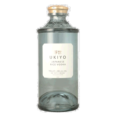 欧洲直邮ukiyo浮世日本米酿伏特加原装进口金酒40%700ml酒体透亮