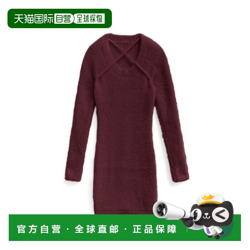 日本直邮日潮 GRL 前交叉设计针织迷你连衣裙 th003 清楚系穿搭