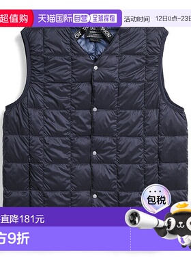 日本直邮TAION V领纽扣内衬羽绒背心 TAION-001