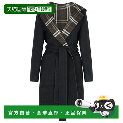 香港直邮BURBERRY 女士外套 8110898C1307 AW2025 黑色 HAMPSHIRE