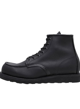 RED WING 男士6英寸经典黑色工装靴 No.8074 RW8074