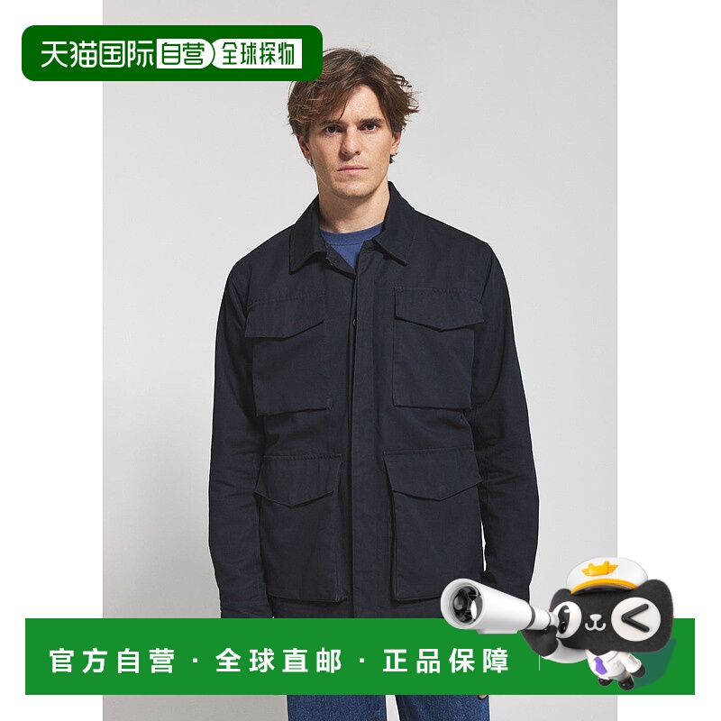 自营欧洲直邮Pyrenex Field男士轻薄羽绒服夹克外套海军蓝