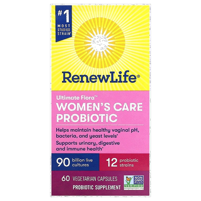 香港直发Renew Life,女性护理益生菌，60 粒素食胶囊杆菌乳酸菌