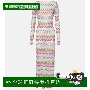 条纹钩花长款 1h可退 女士 香港直邮MISSONI 连衣裙 米索尼