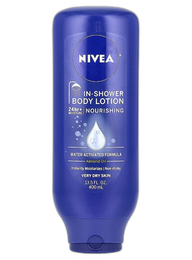 香港直邮妮维雅,In-Shower Body Lotion, 13.5 fl oz (400 m正品
