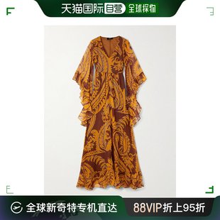 Etro 艾特罗 女士 WRHA014 香港直邮潮奢 印花真丝雪纺长款 连衣裙