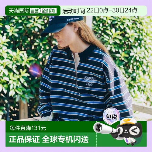 1h可退 Monday Sleeping Club 女士 复古网球俱乐部刺绣