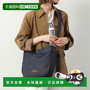 日本直邮A.P.C. Journal COHIZ M67010 女士斜挎包带刺绣Logo牛仔