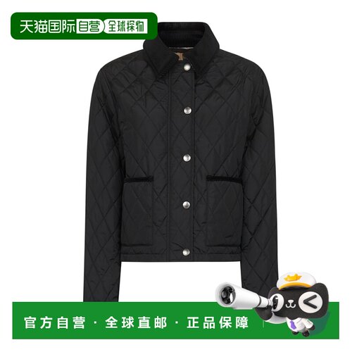香港直邮BURBERRY 女士夹克 8107465C1900 AW2026 黑色 Cropped j