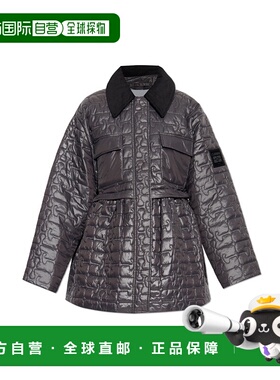 香港直邮GANNI 女士夹克 W09646905252 AW2025 灰色 Quilted jack