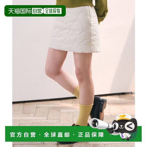 韩国直邮COVERNAT 半身裙CO2304SR61IV女士(W) QUILTED MINISKIRT