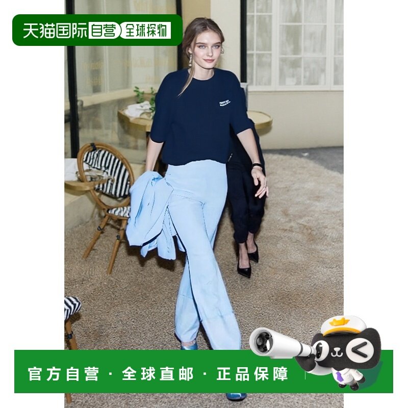 韩国直邮MARKM 女士女装T恤MIIBC88510_NA (W) WAVE SLOGAN GRAPHI