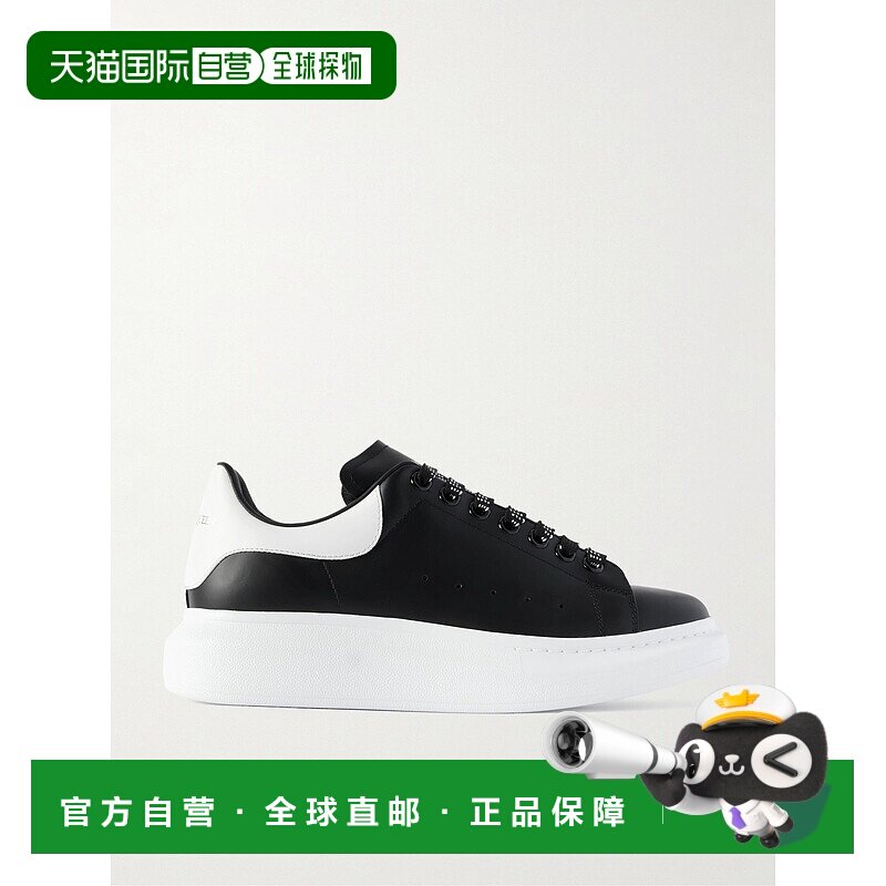 1h可退 MCQUEEN 亚历山大 麦昆 男士 夸张鞋底铆钉皮质运运动鞋