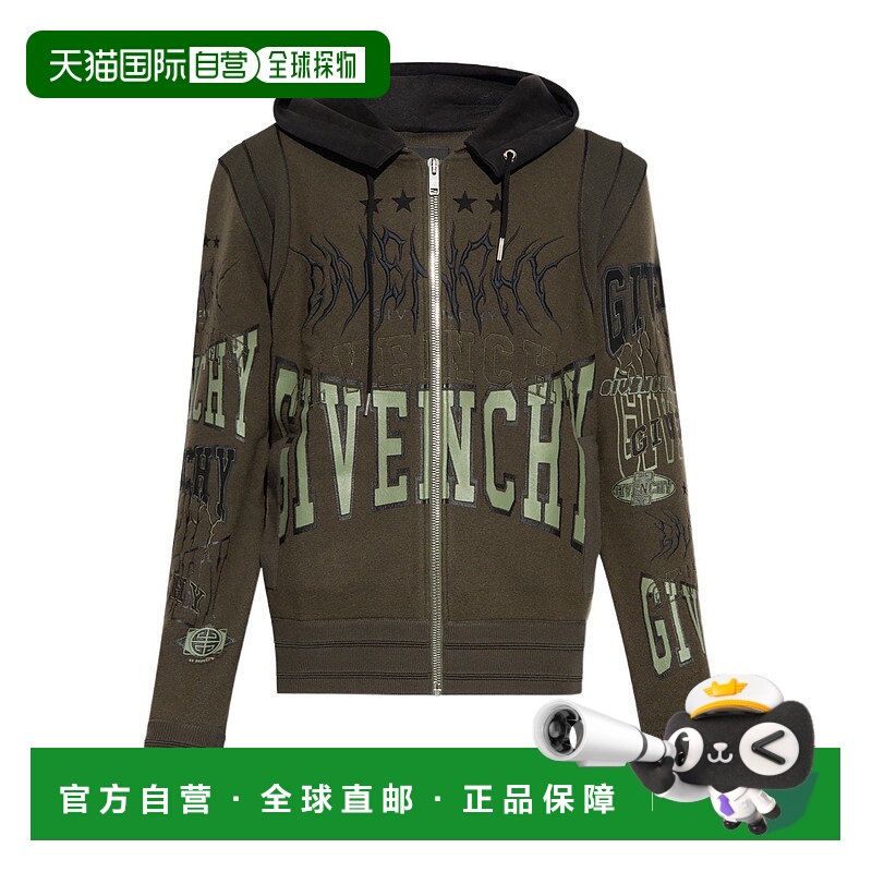 香港直邮Givenchy 拉链开衫 BM00ZD4YCC纪梵希长袖羊毛毛衣男装