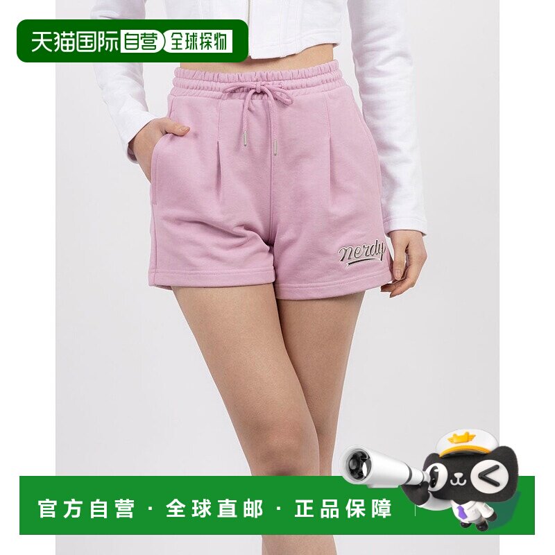 日本直邮NERDY 女士草书标志短裤 [NE8621EW000689] 炭黑色