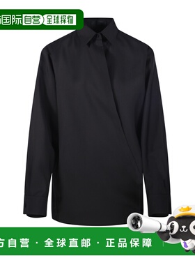 香港直邮VALENTINO 女士衬衫 5B0AB6T58Y10NO AW2024 黑色 Shirt