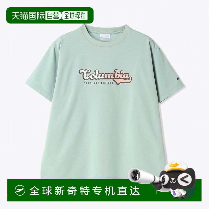 日本直邮Columbia-2025春季/夏季哥伦比亚女子户外短袖T恤女士查T
