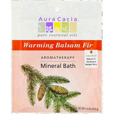 香港直邮Aura Cacia芳香调理矿泉浴温暖香脂冷杉舒缓71g正品