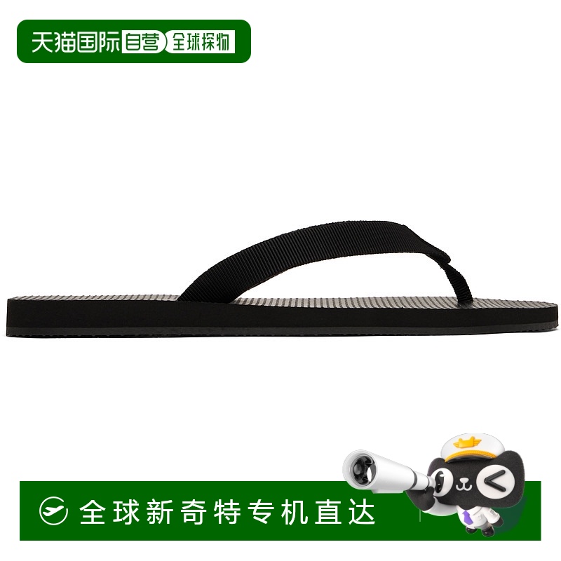 1h可退 香港直邮The Row 男士 黑色 Dune Classic 人字拖 F2080GR