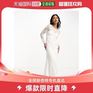 女士 香港直邮潮奢 Mistress 蕾丝花边蝴蝶结背米 Little Bridal