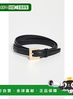 1h可退 香港直邮ANINE BING 女士 Niccola 皮带 black黑色 舒适时