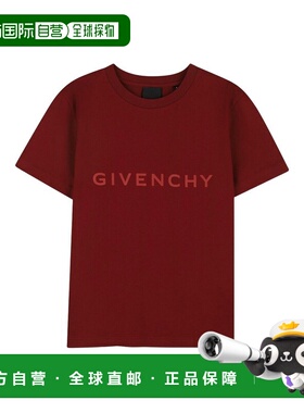 香港直邮GIVENCHY 男童T恤 H3095295C AW2025 红色