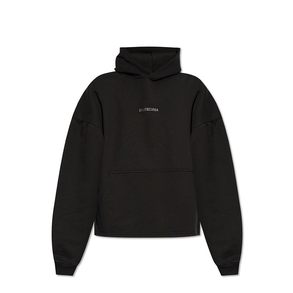 潮奢 Balenciaga 巴黎世家 女士 连帽徽标卫衣 818433TQVY1