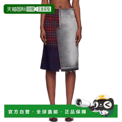 1h可退 香港直邮潮奢 off-white 女士 红色 & 蓝色 Check Flannel