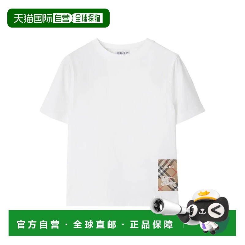 1h可退 香港直邮潮奢 Burberry 巴宝莉 男童 CEDAR EKD LBL T恤童