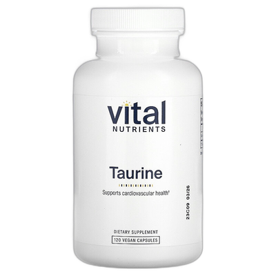 香港直邮Vital Nutrients,牛磺酸，120 粒素食胶囊