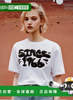 韩国直邮VANS 女士女装T恤VN000HHUWHT1 Busted Type Crew Crop II