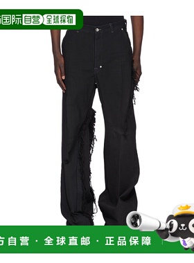 香港直邮Rick Owens 腰带环休闲裤 RR02E1308BBCL阔腿裤